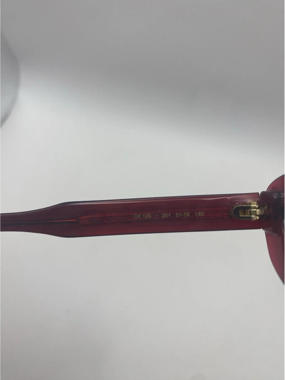 Donna Karan DK126 351 Red Eyeglass Frames 51-19-140 Womens Rectangular
